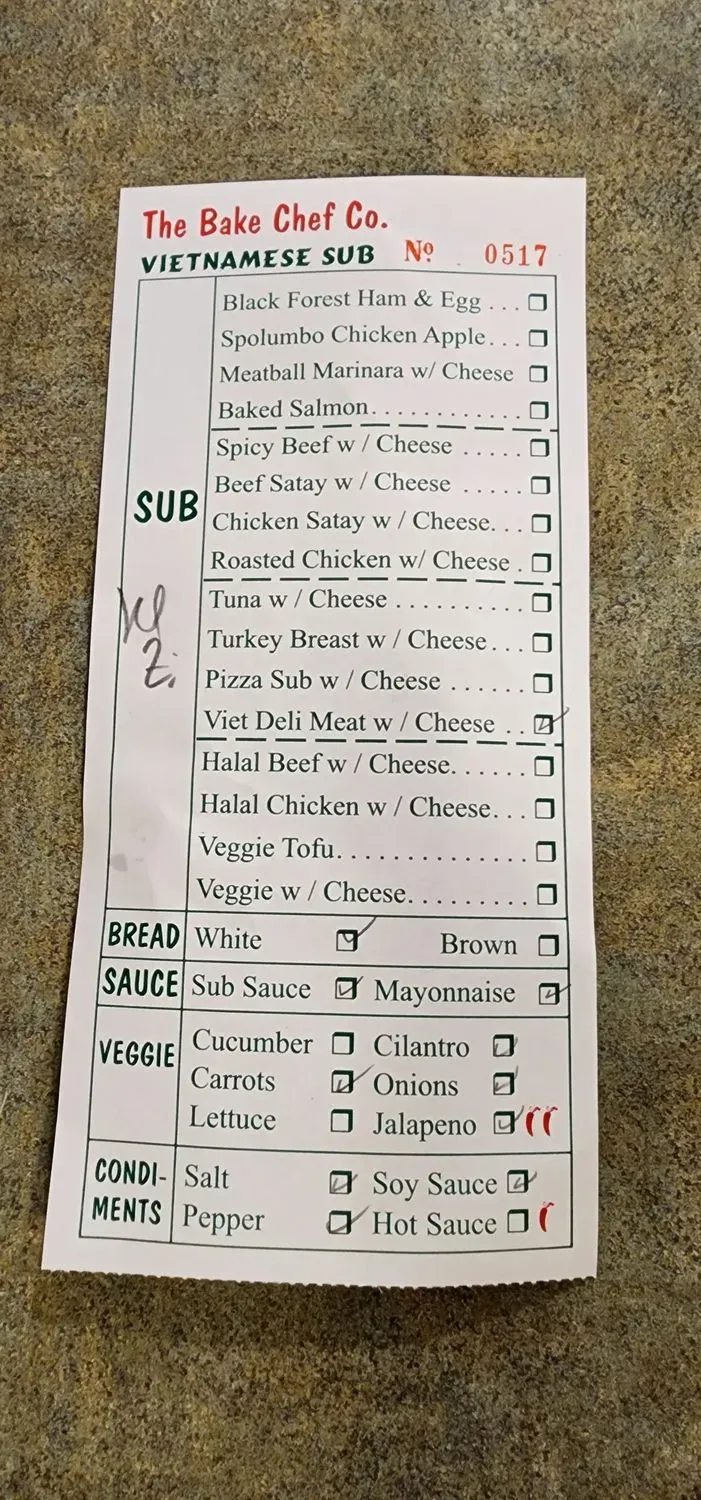 Menu 5