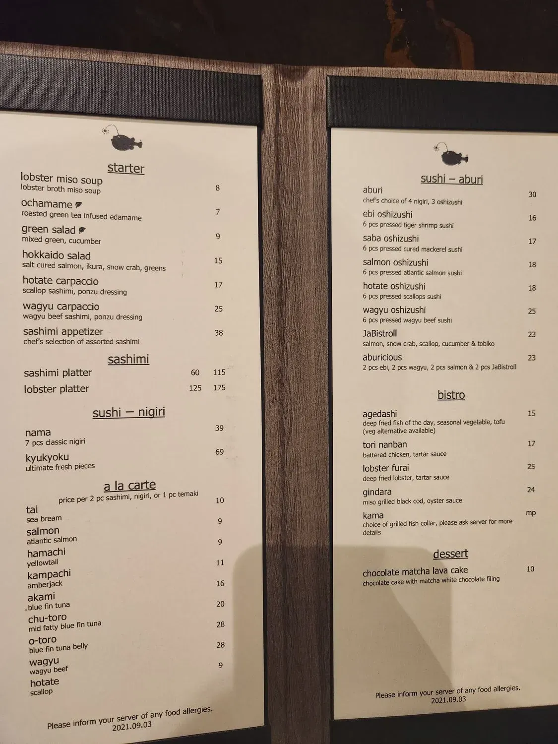 Menu 6