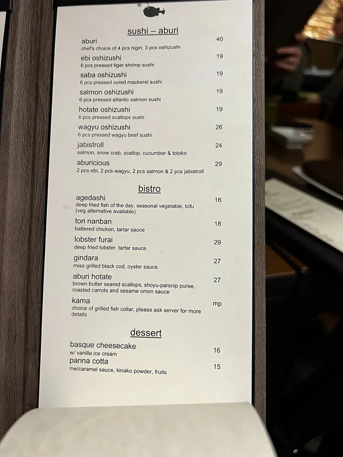 Menu 1