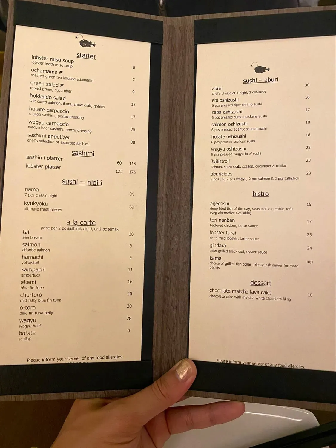 Menu 5