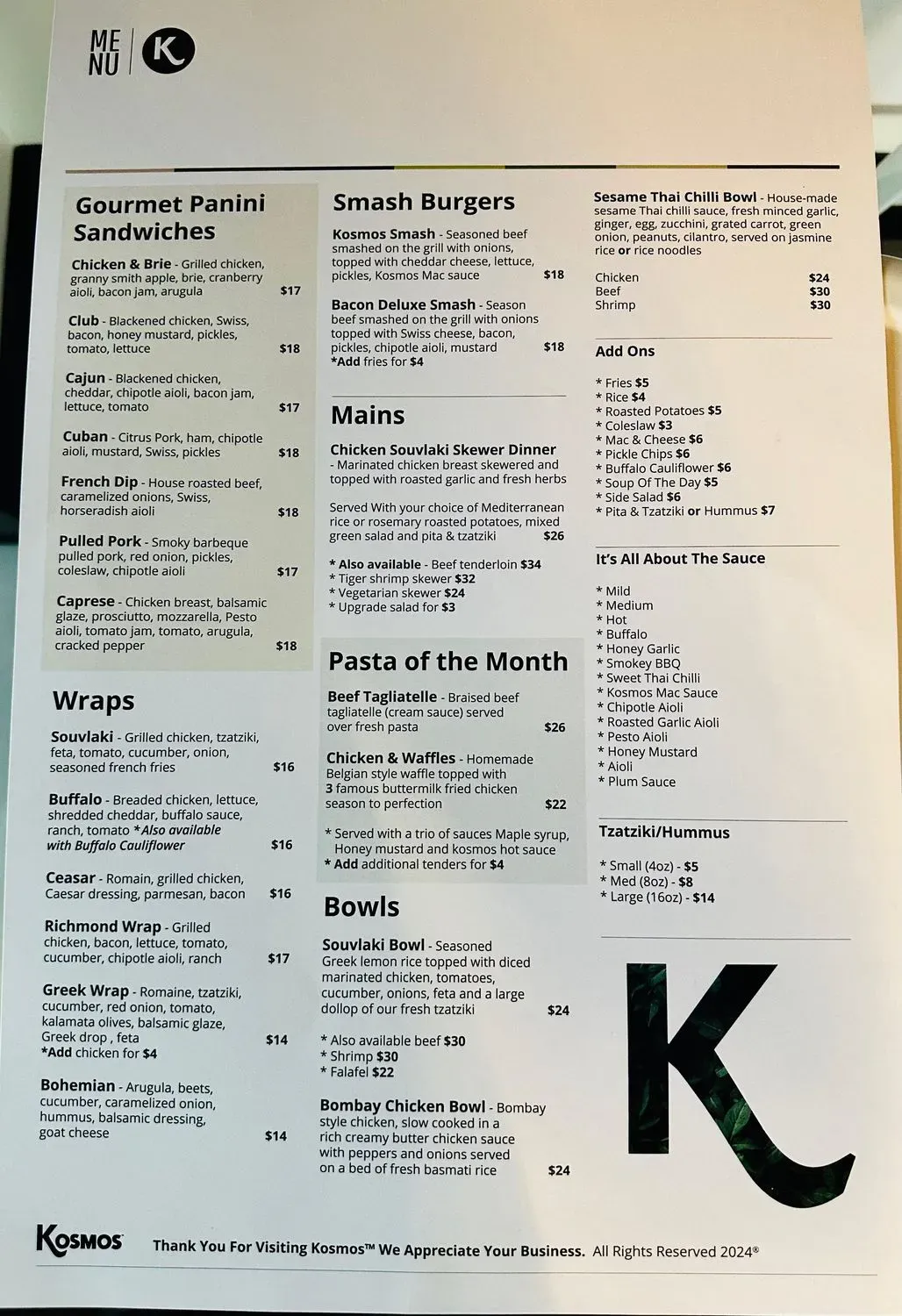 Menu 1