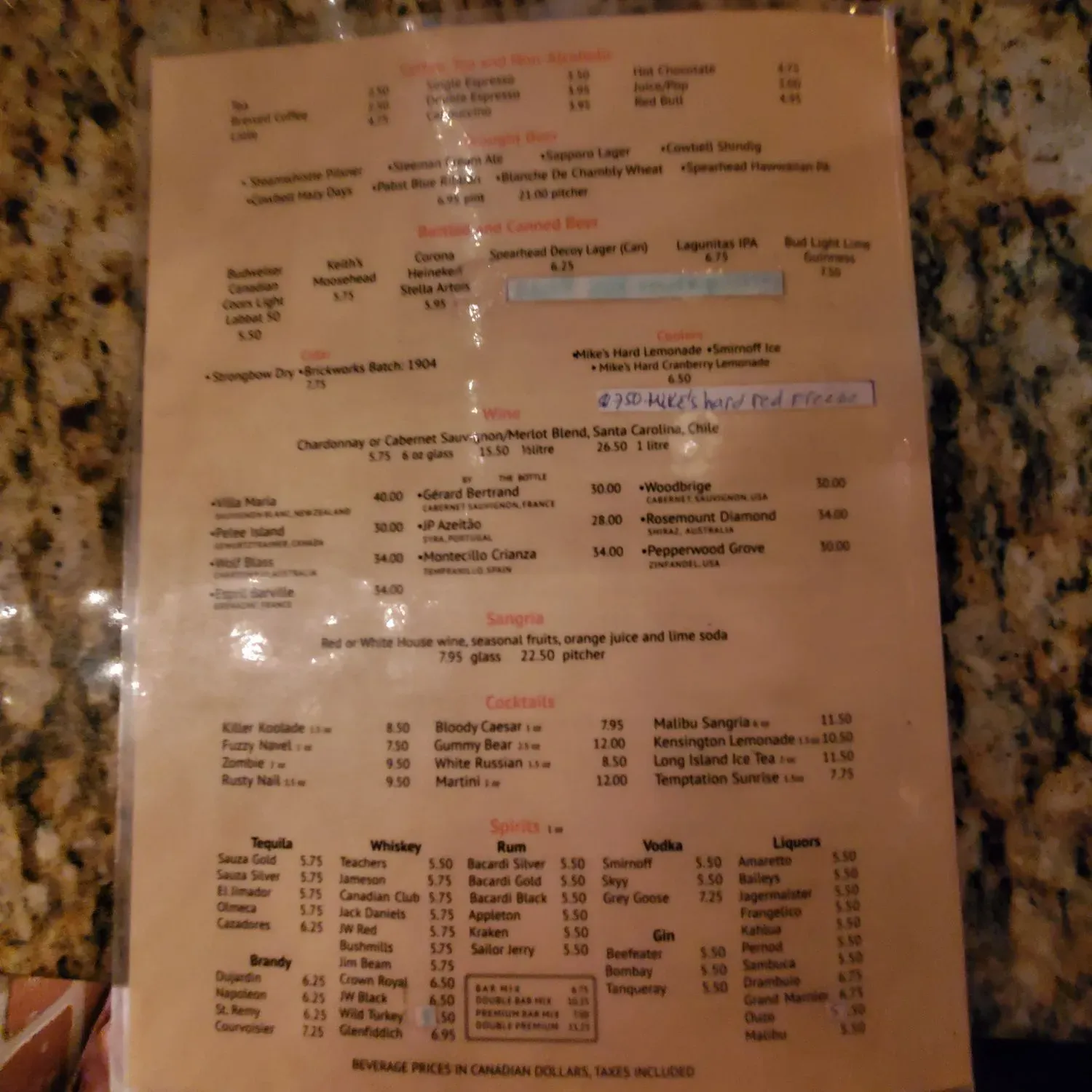 Menu 5