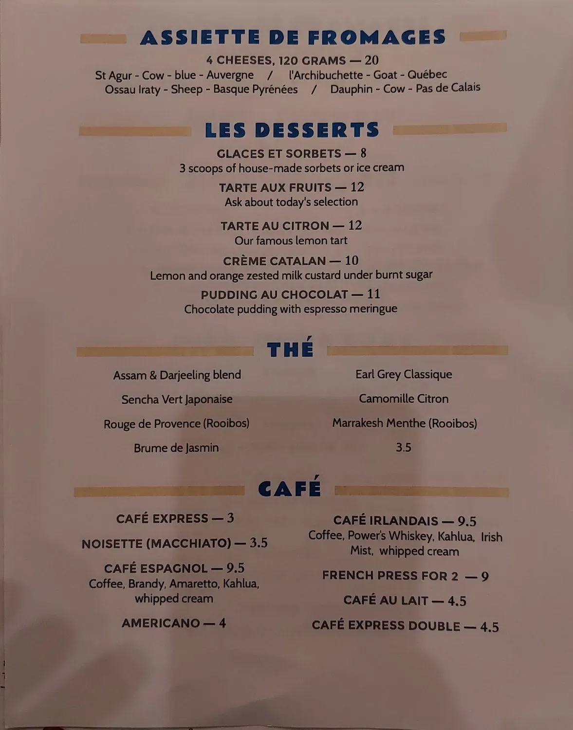 Menu 4