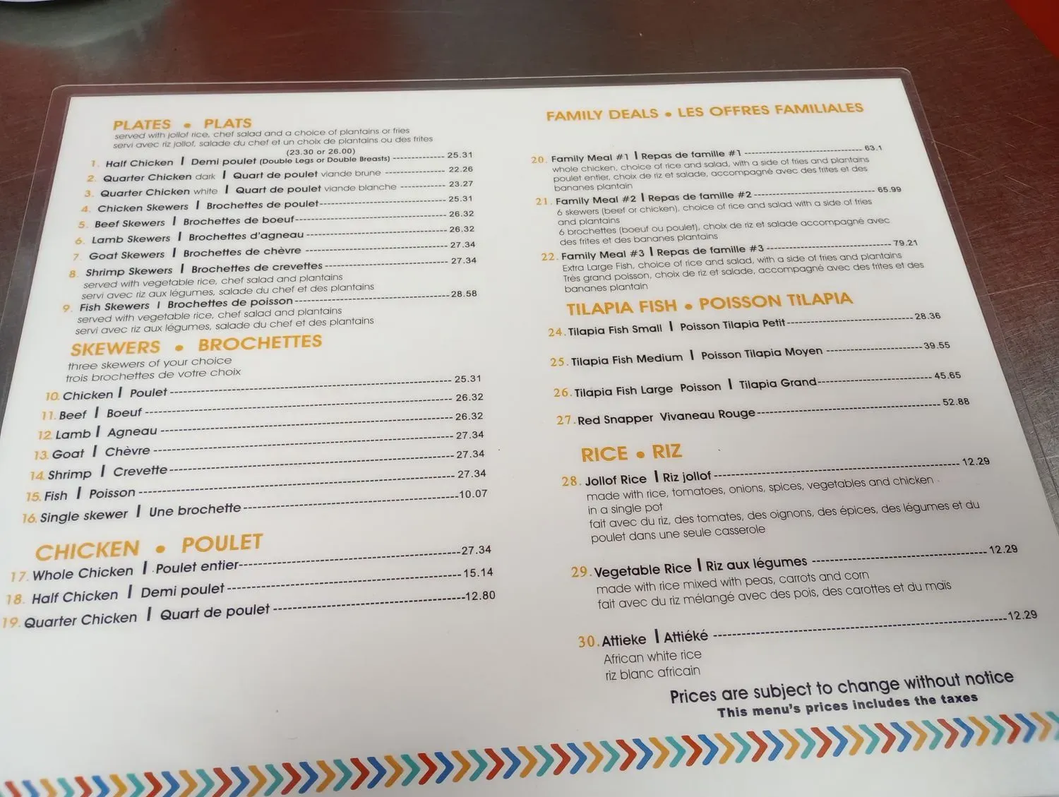 Menu 2