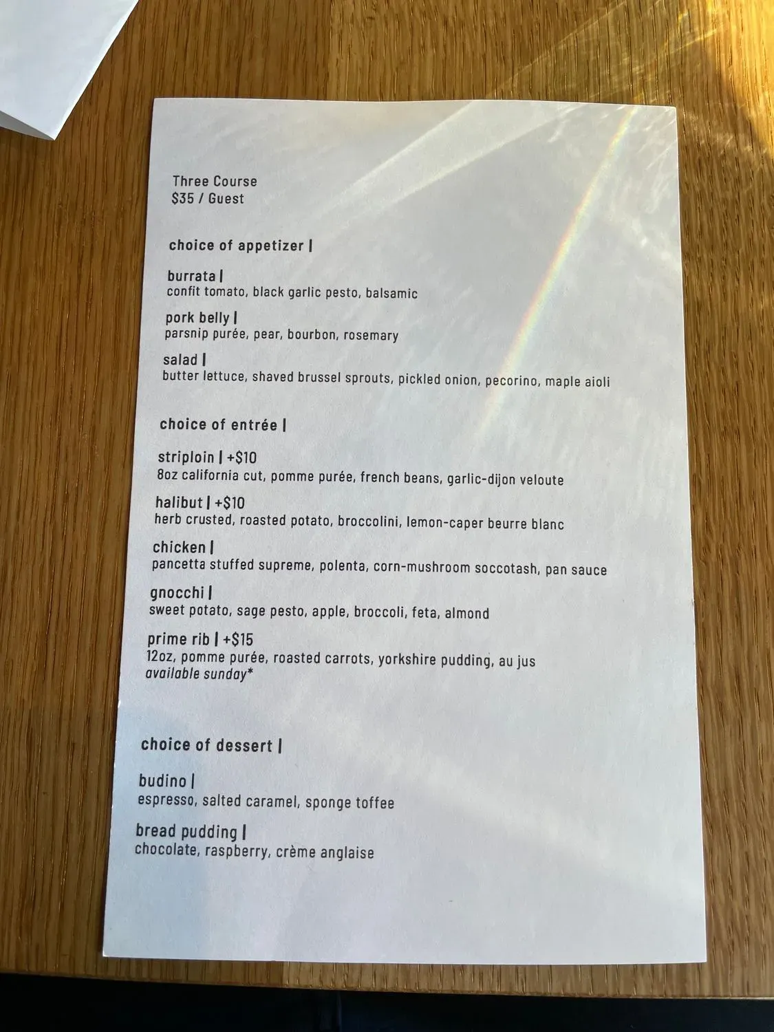 Menu 2