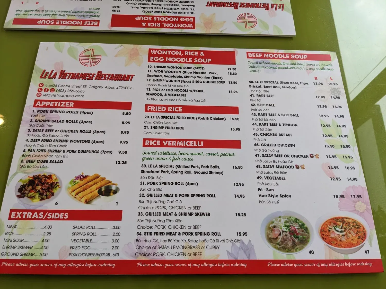 Menu 1