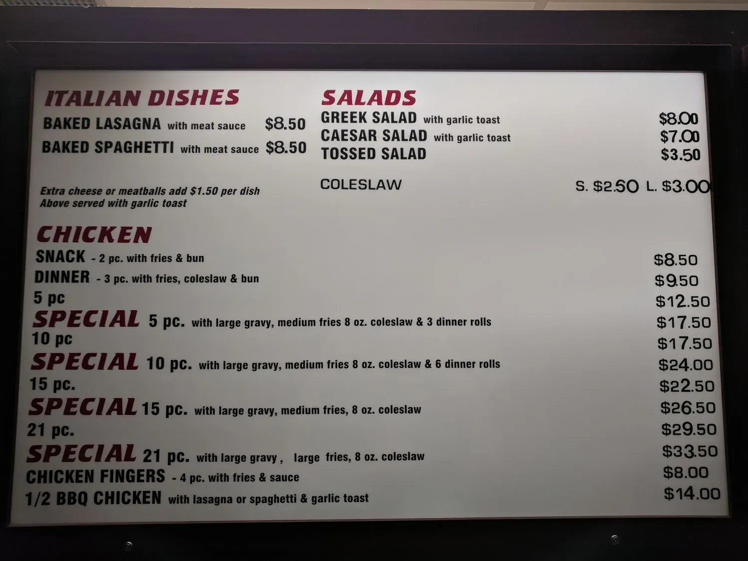 Menu 5