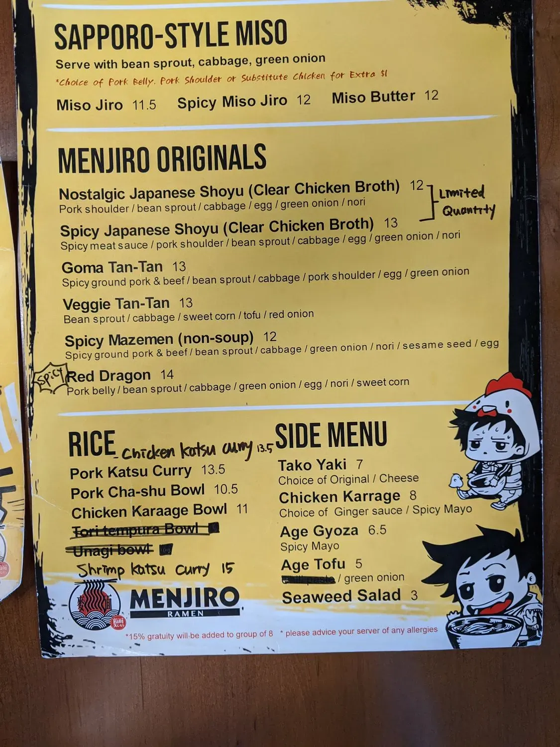 Menu 3