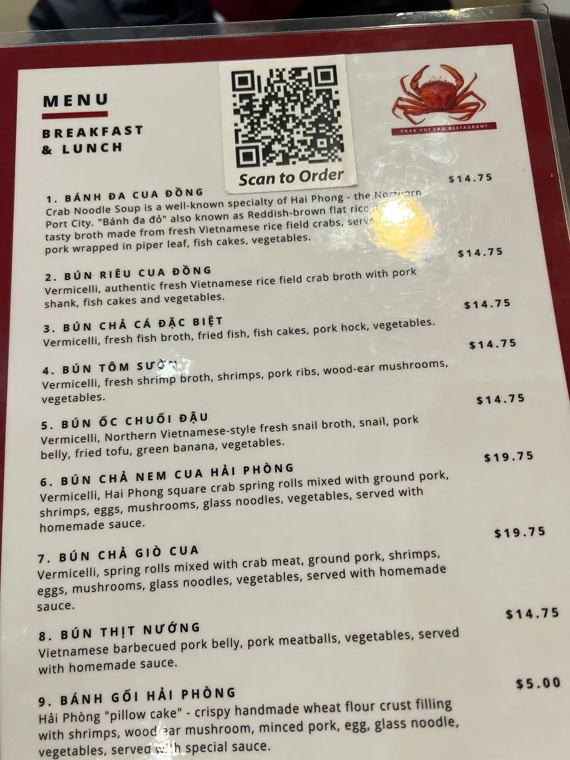 Menu 5