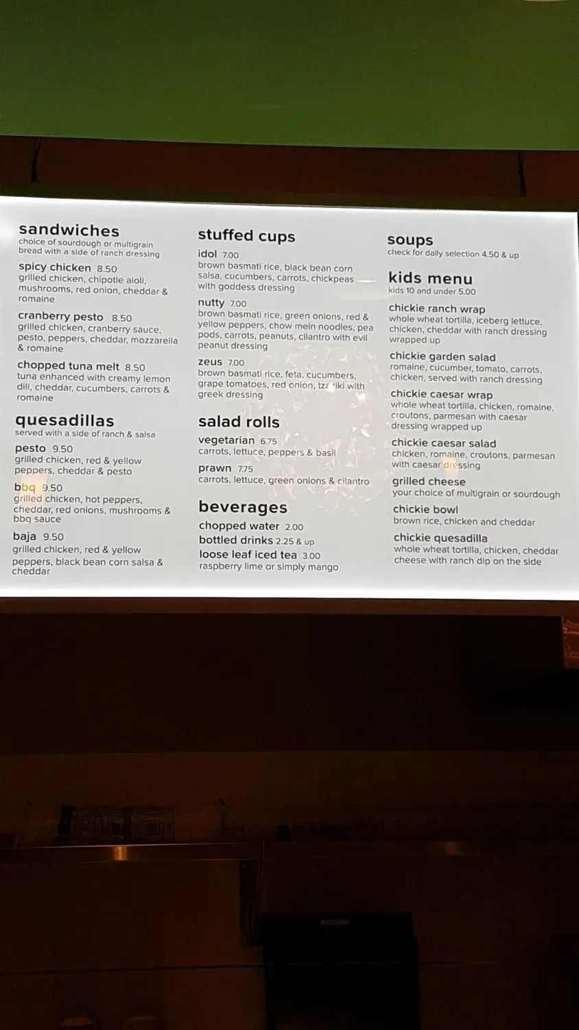 Menu 1