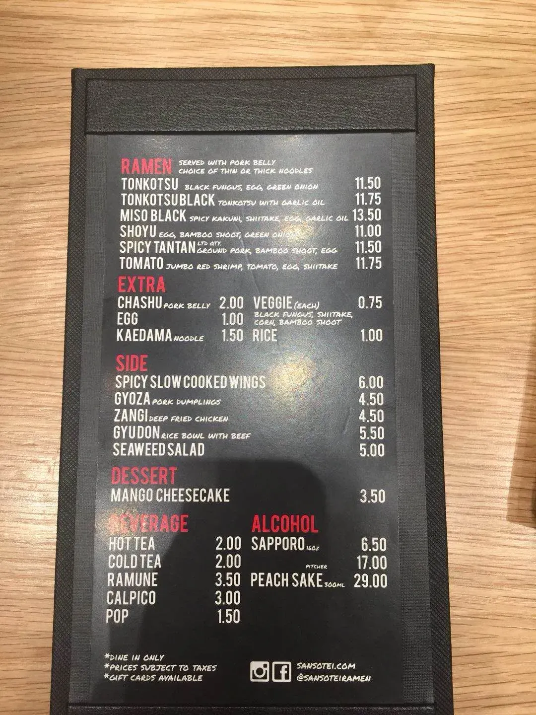 Menu 6