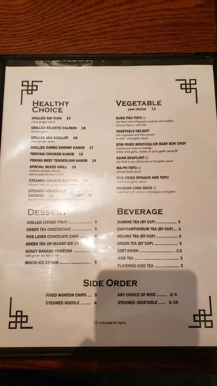 Menu 5