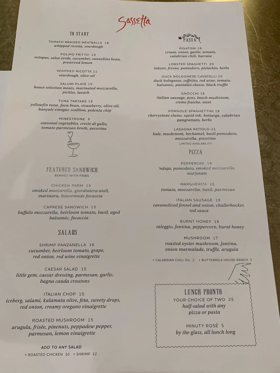 Menu 1