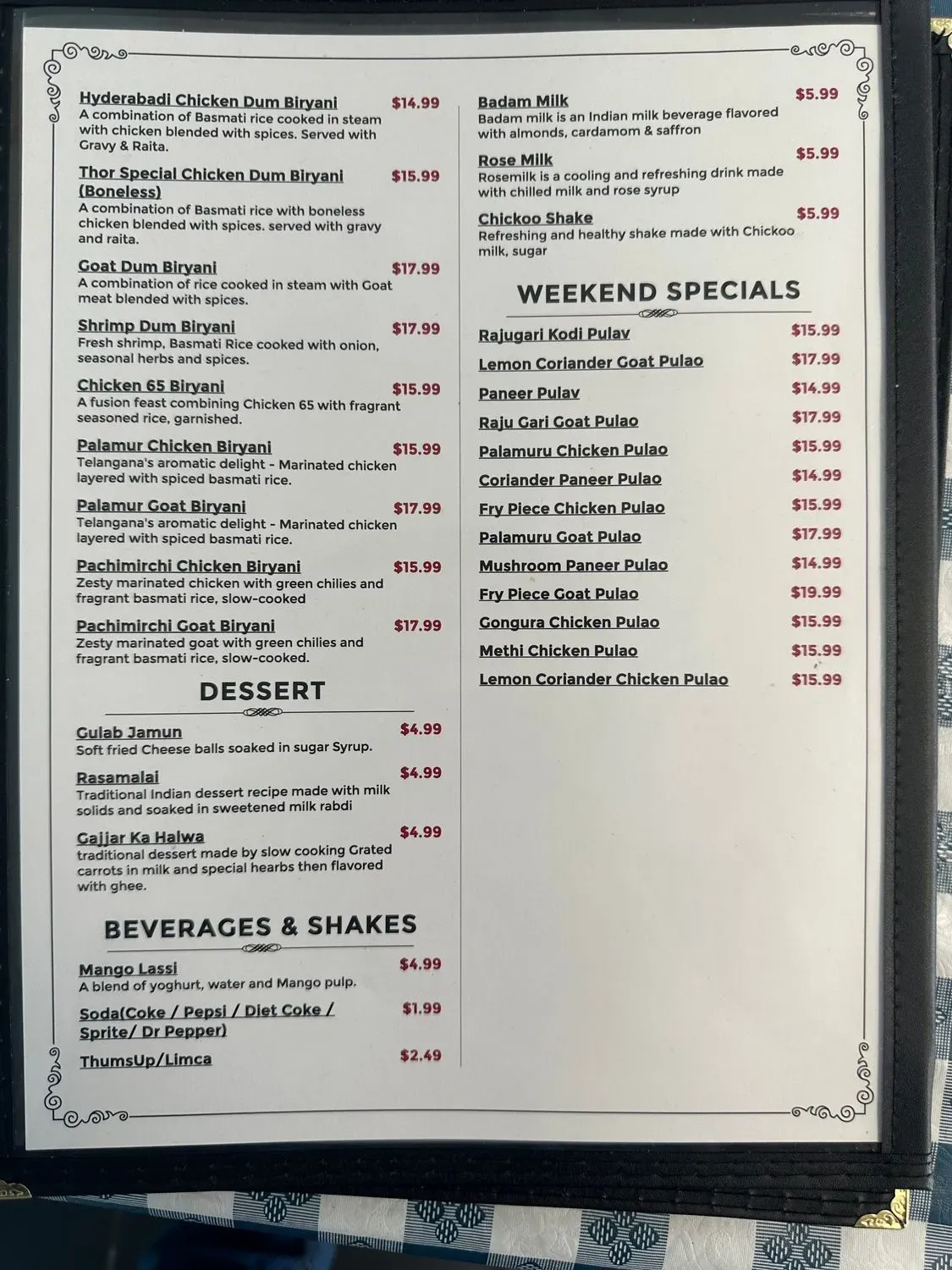 Menu 6