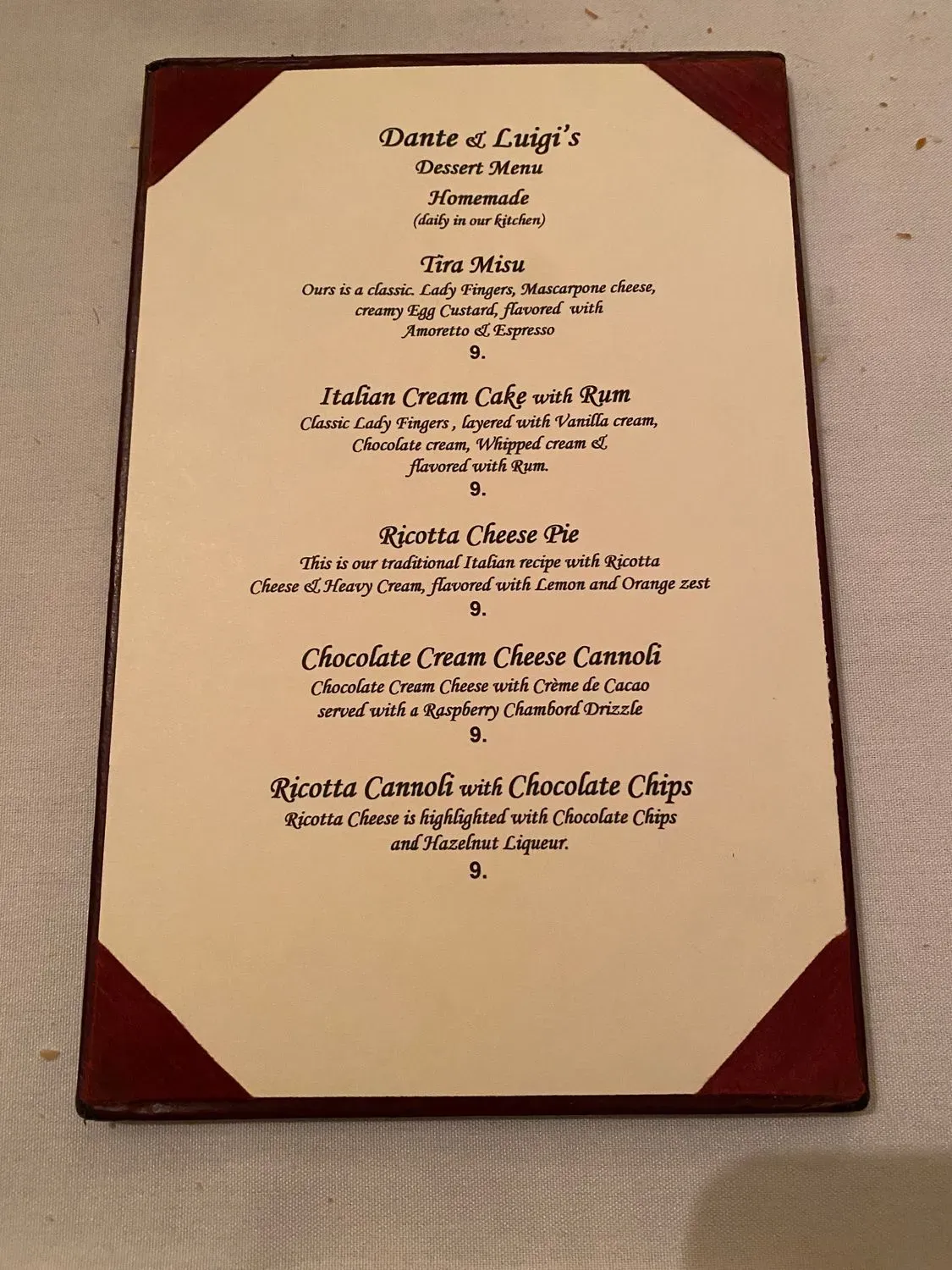 Menu 4