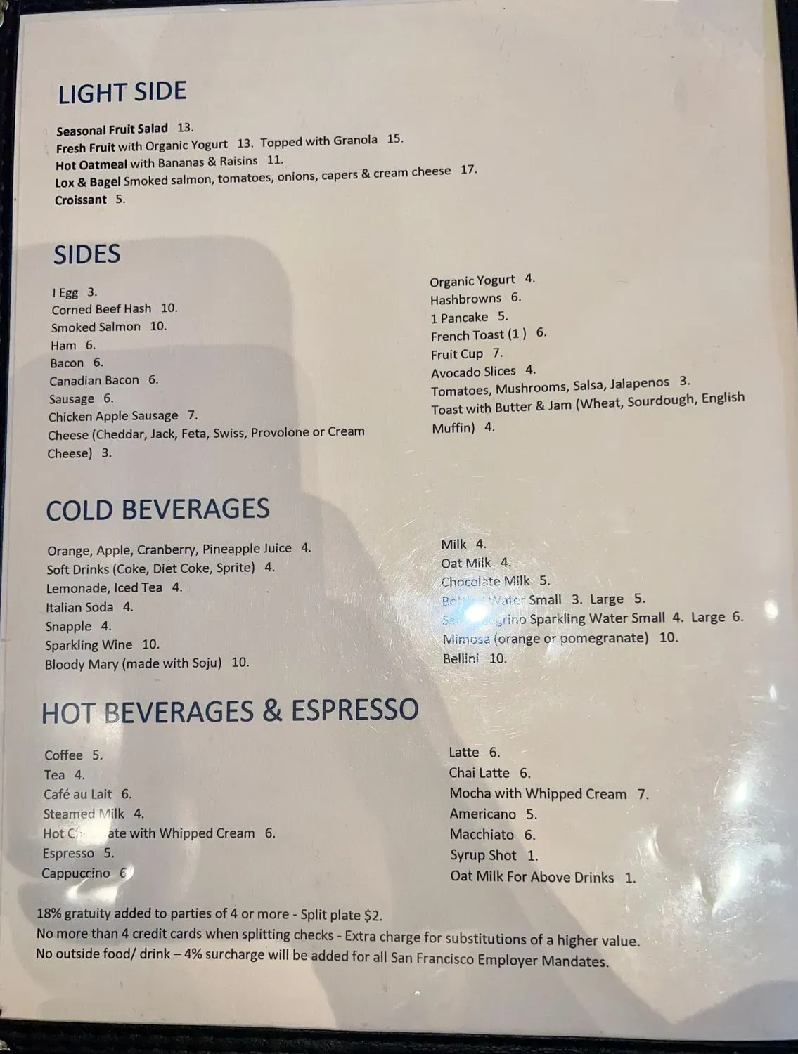 Menu 2