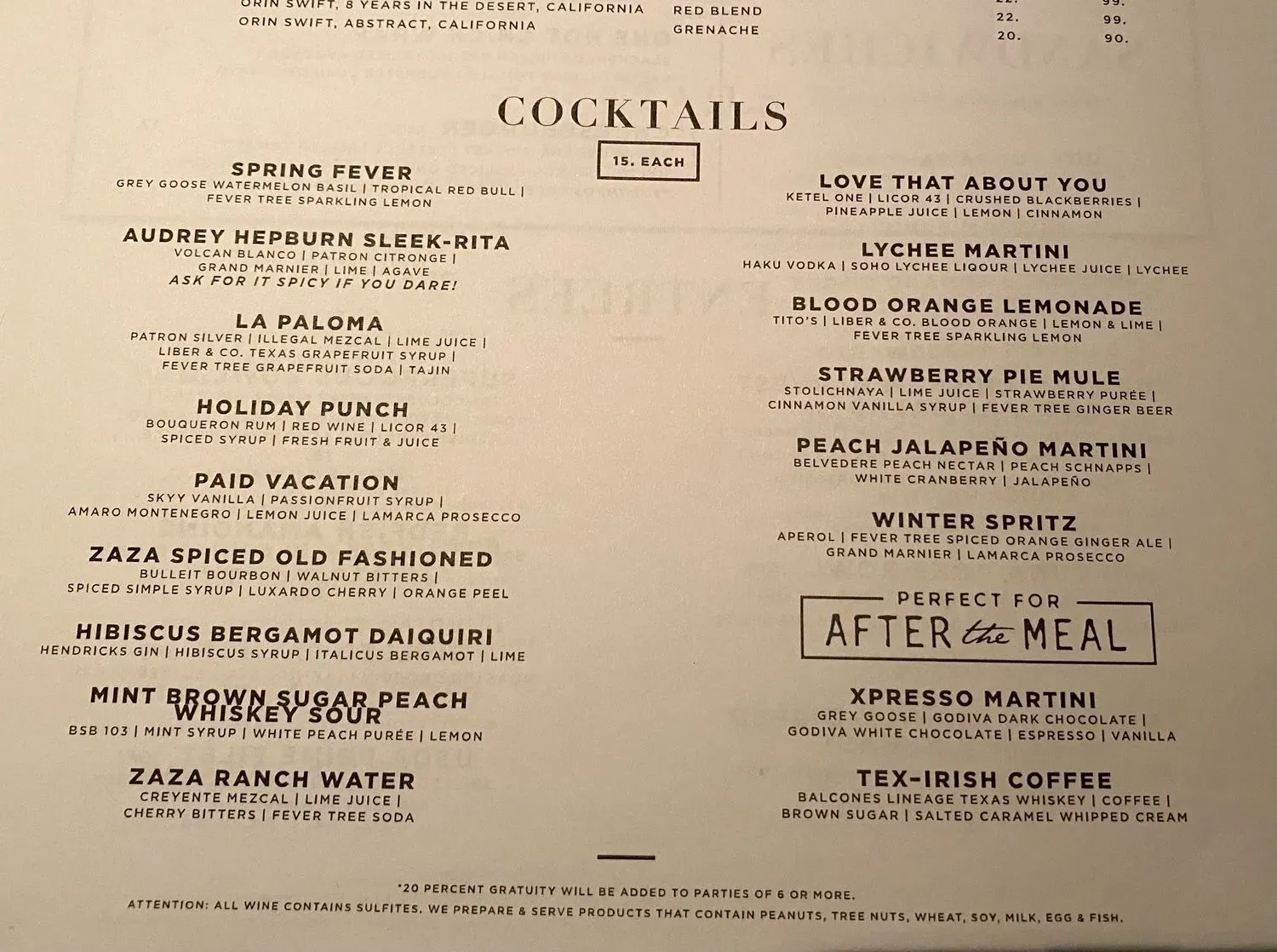 Menu 2