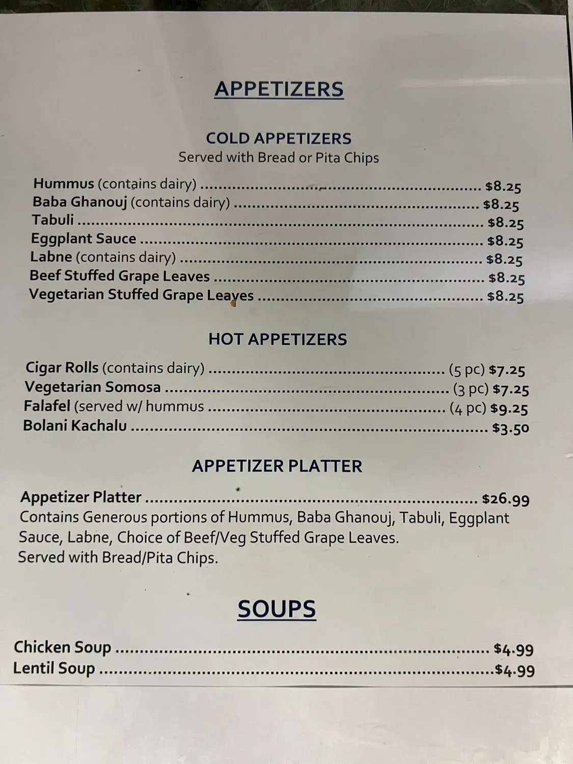 Menu 4