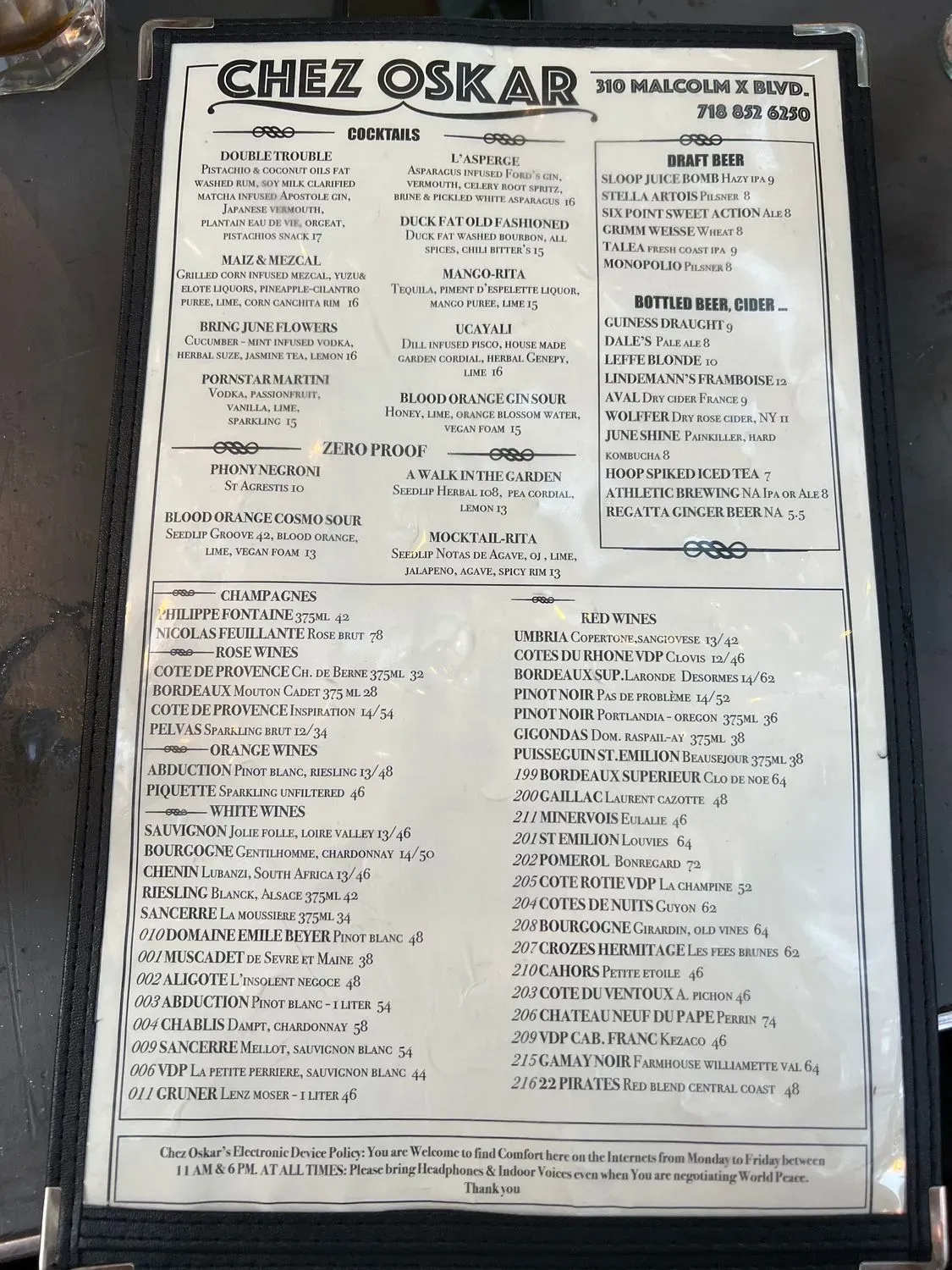 Menu 6