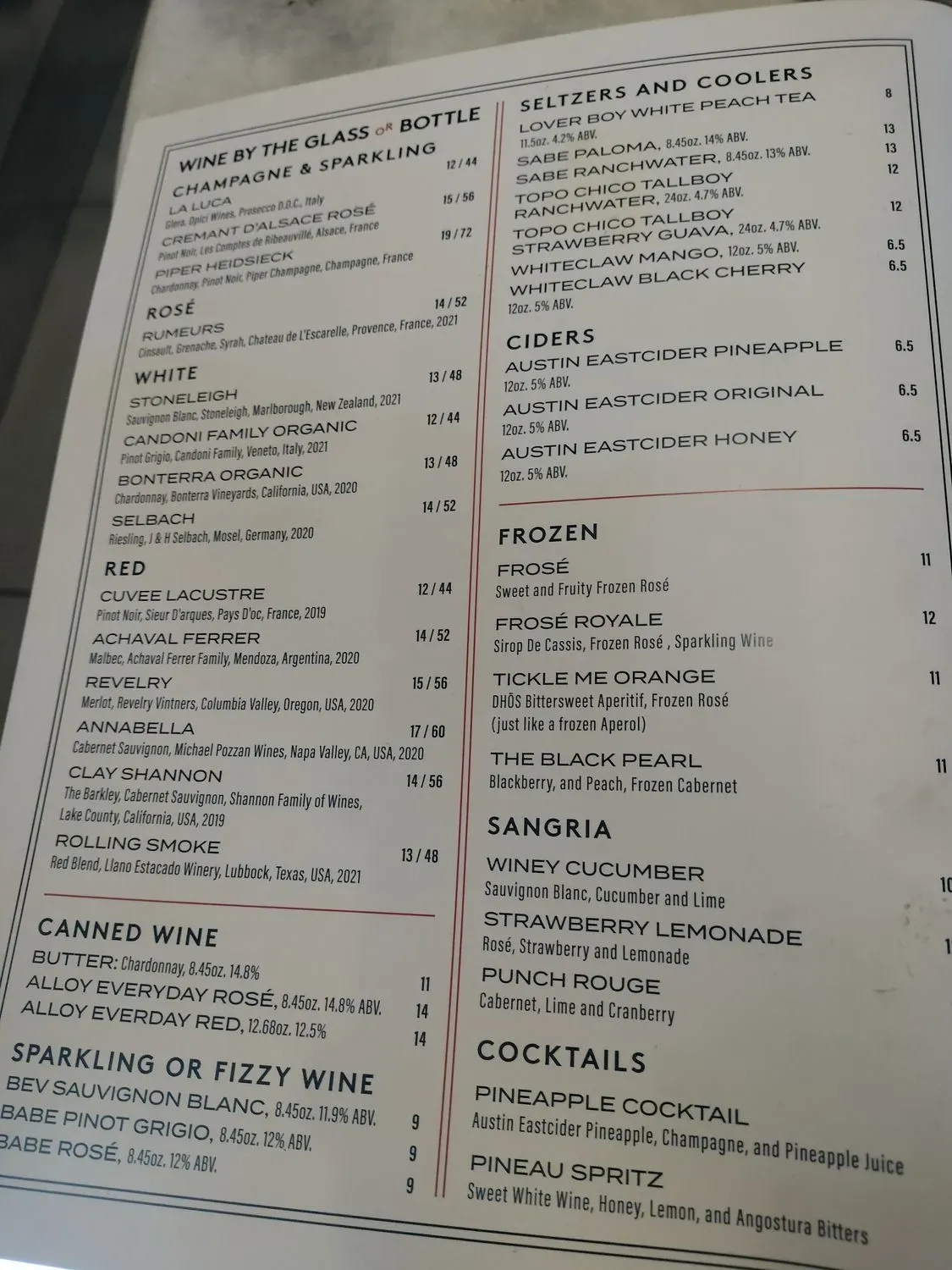 Menu 2