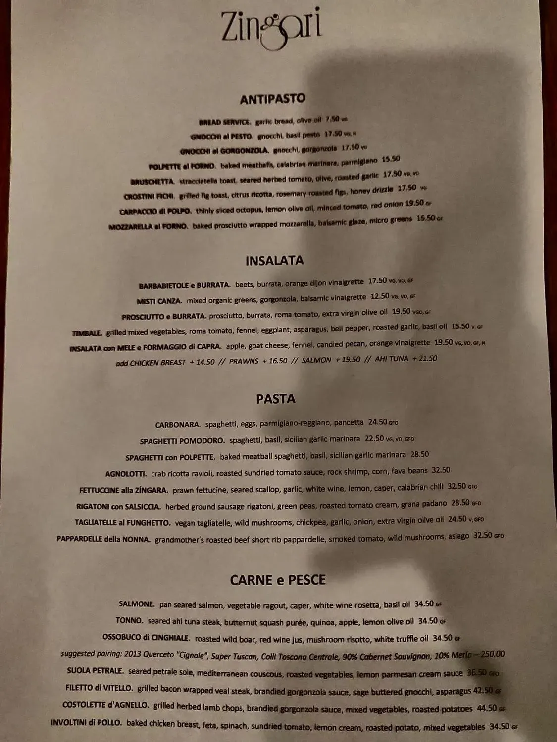 Menu 2