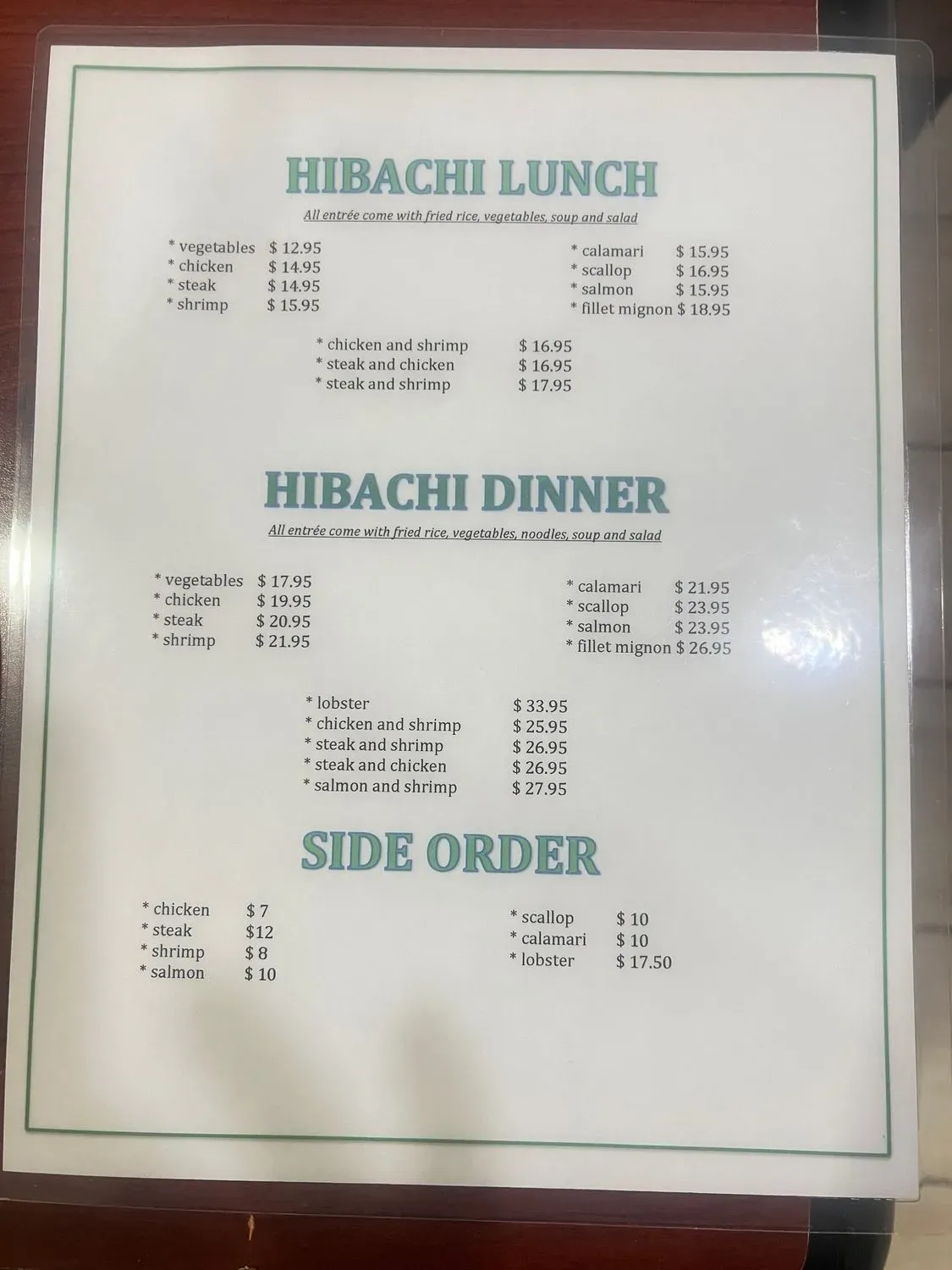 Menu 3