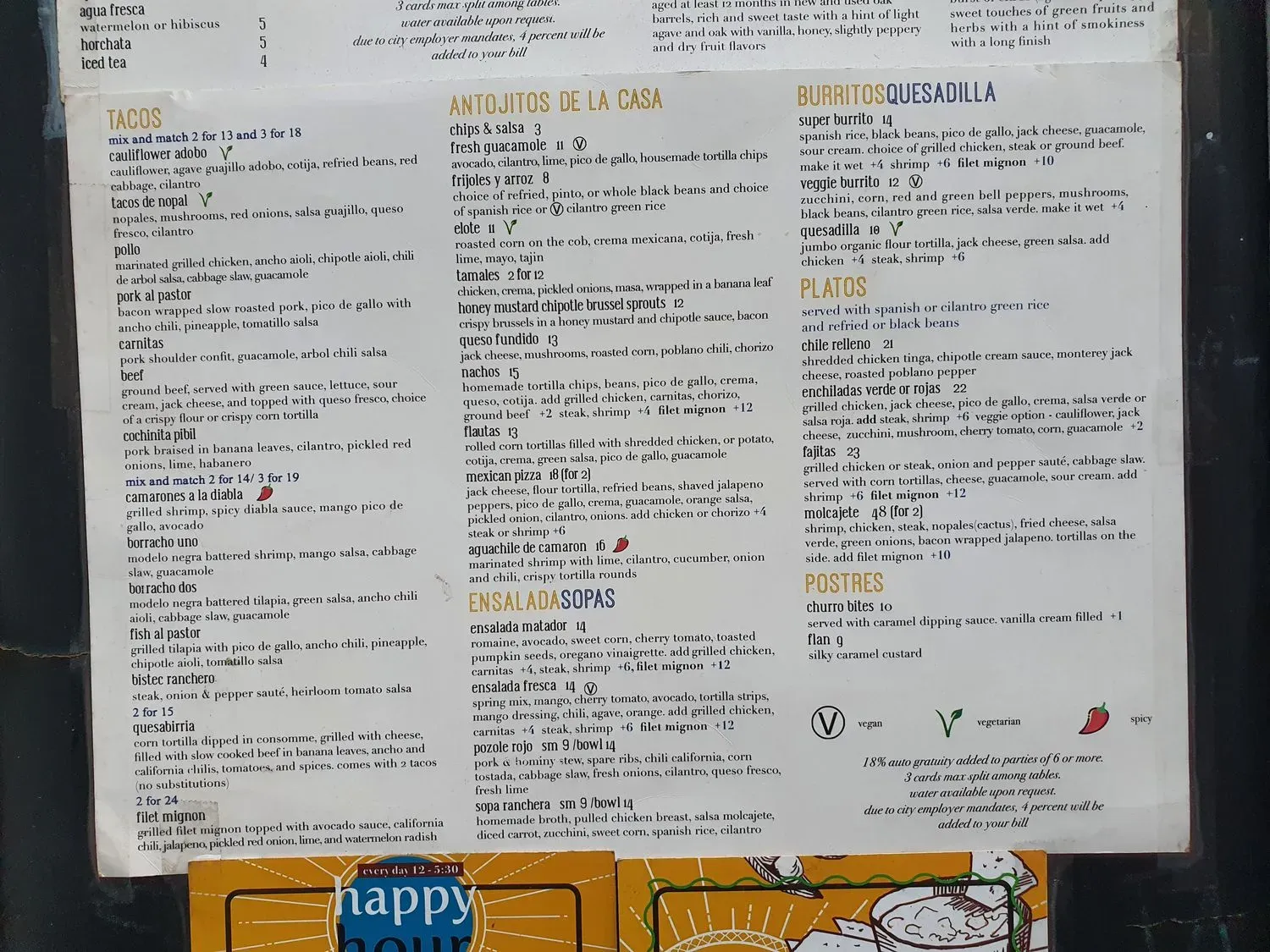 Menu 5