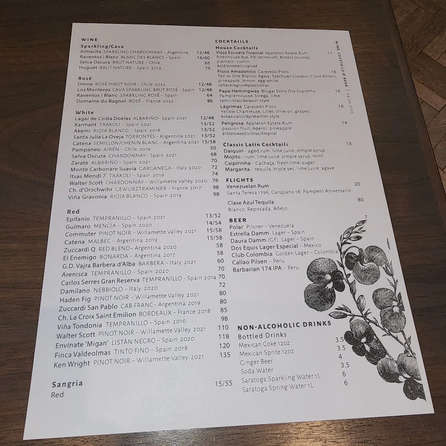 Menu 5