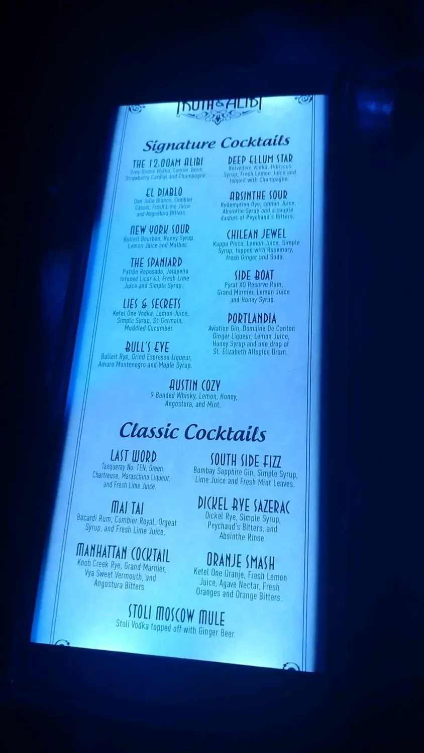 Menu 1