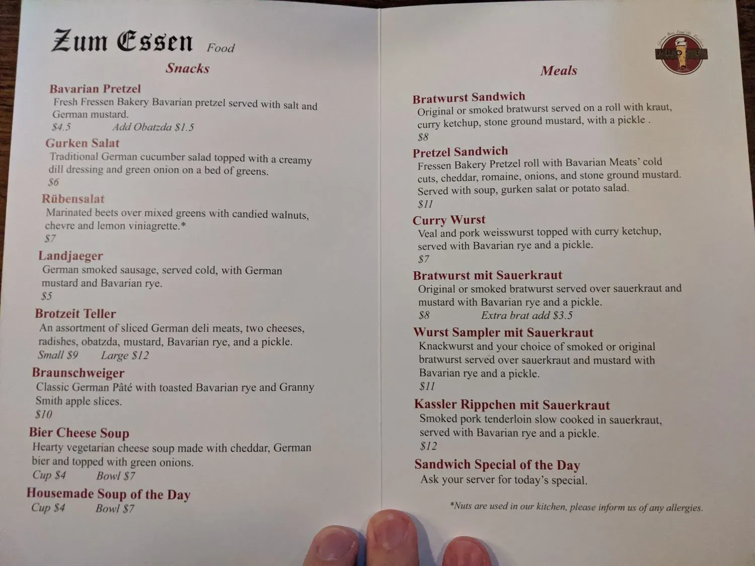 Menu 5