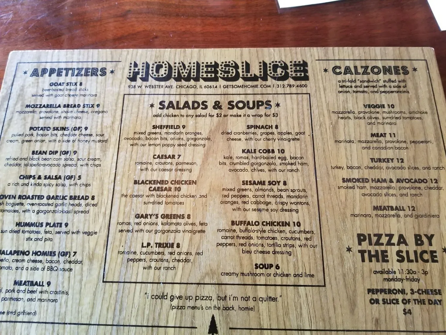 Menu 5