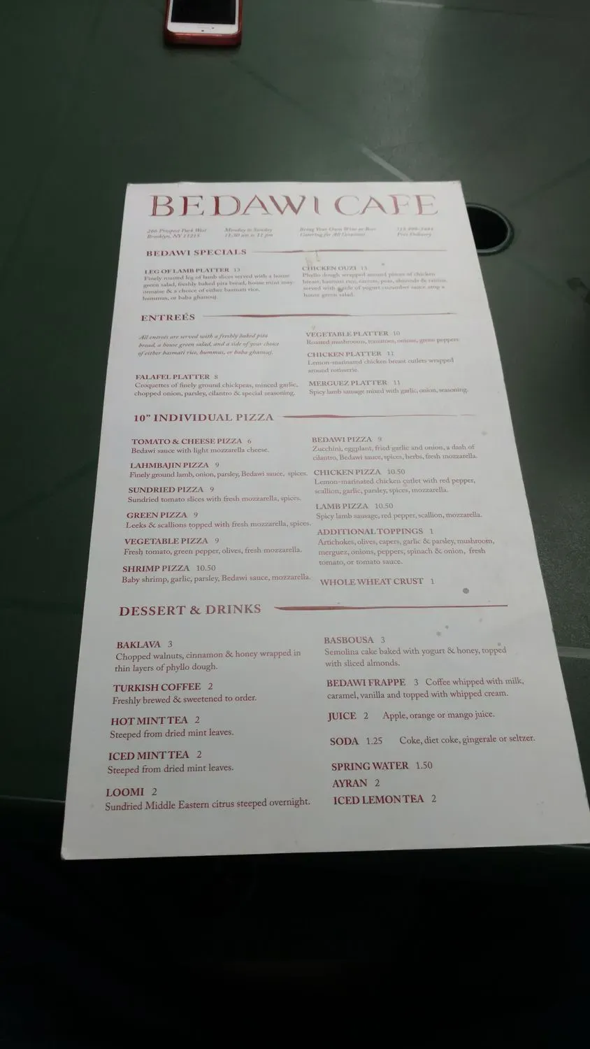 Menu 5