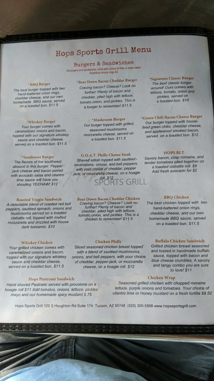 Menu 5