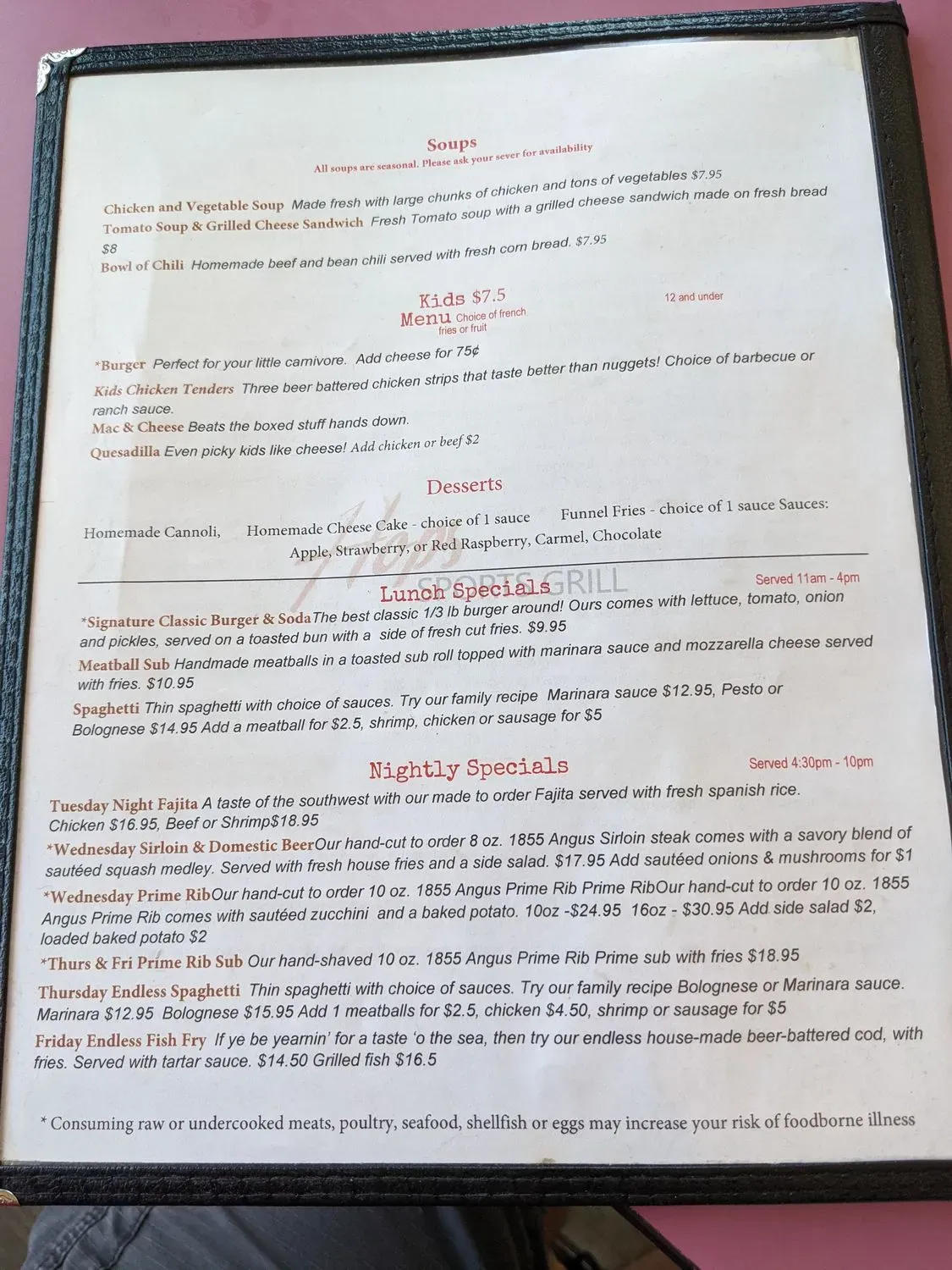 Menu 4