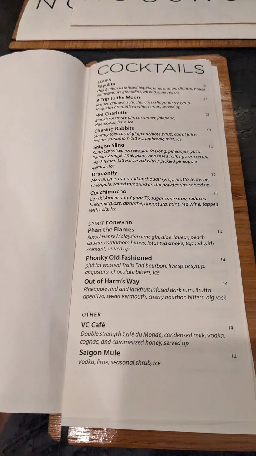 Menu 5