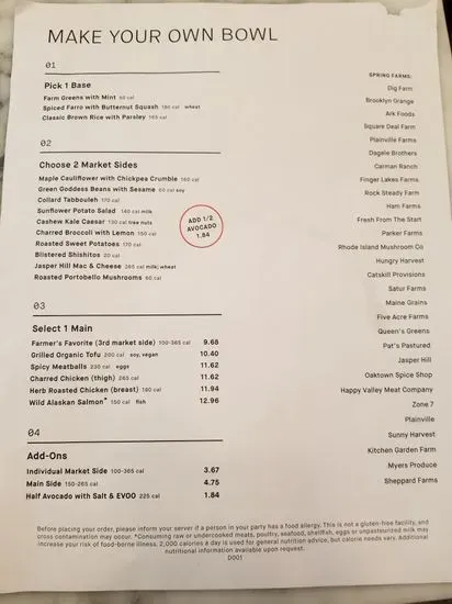 Menu 6