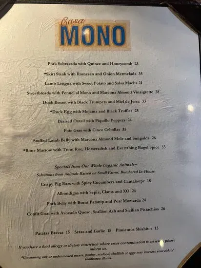 Menu 5