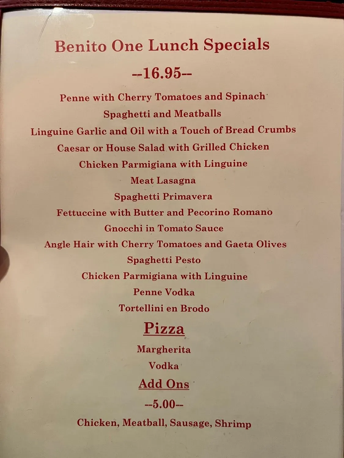 Menu 2