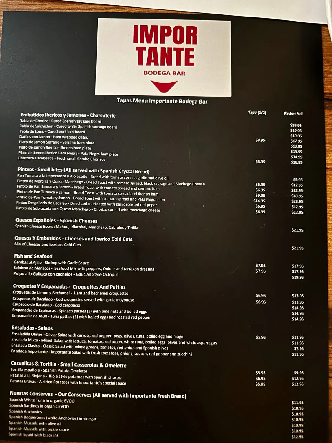 Menu 1