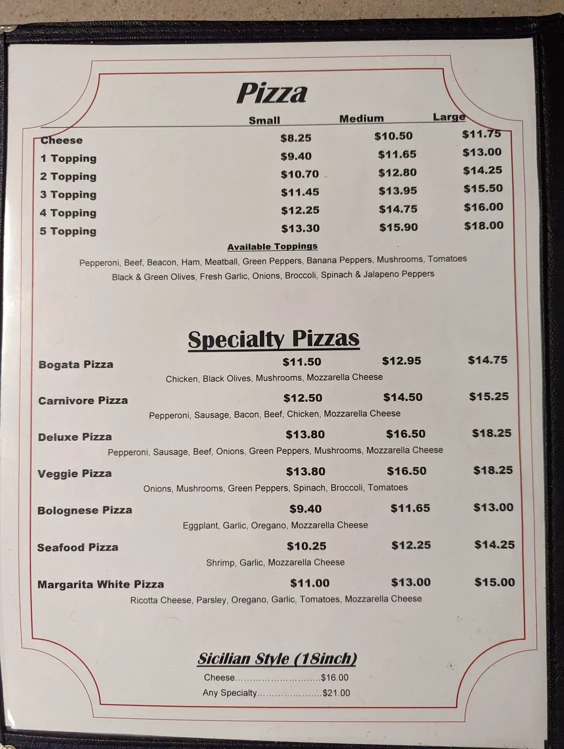 Menu 4