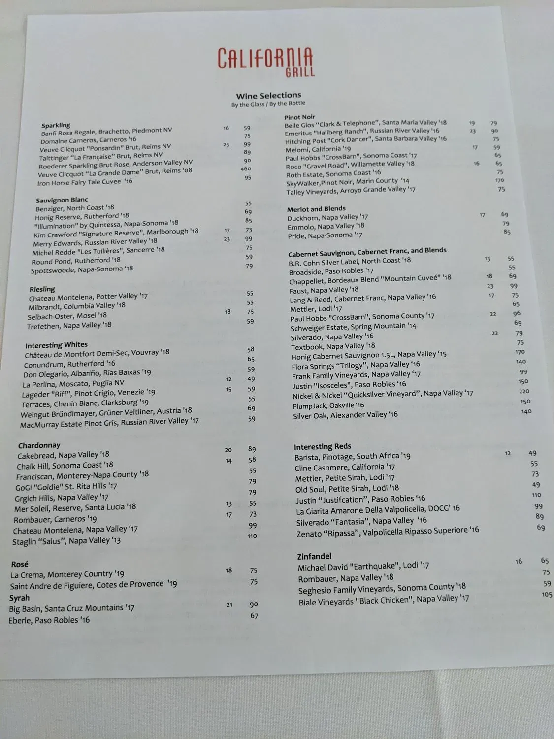 Menu 5