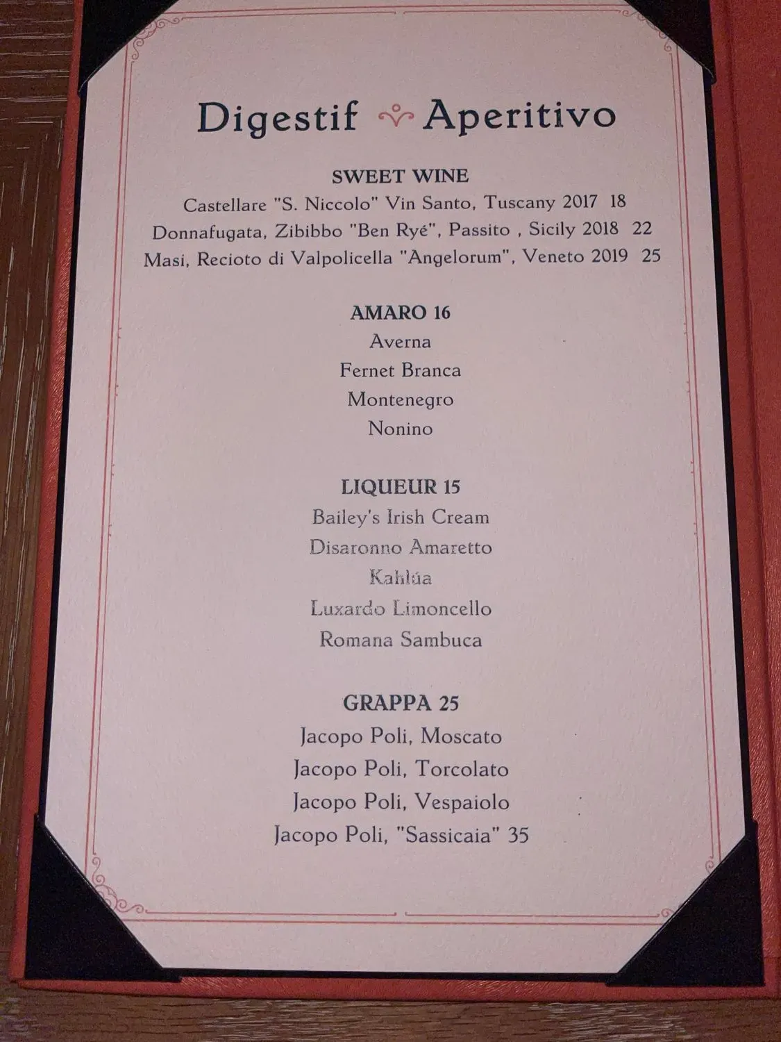 Menu 5