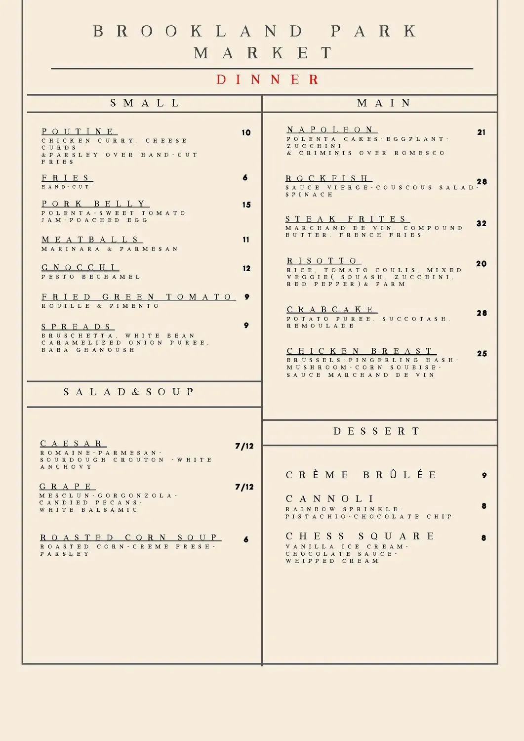 Menu 1