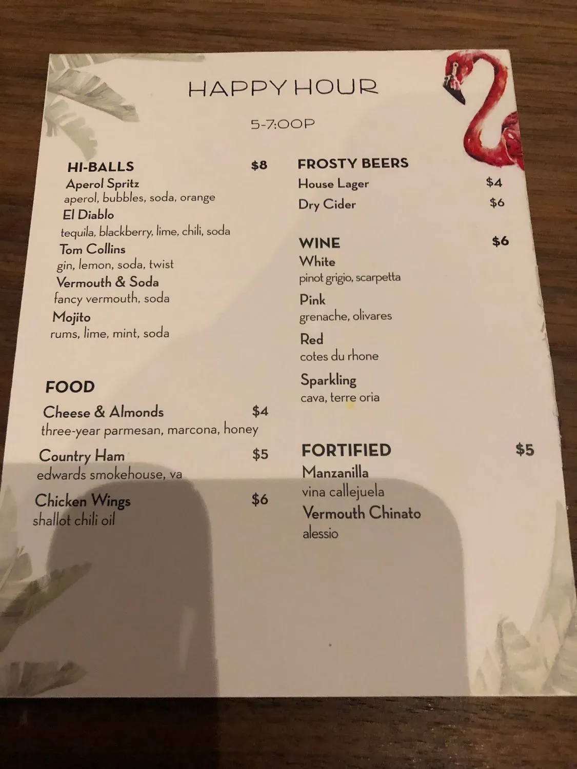 Menu 5