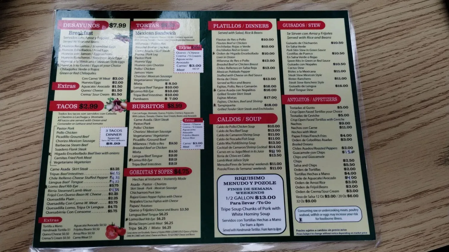 Menu 2