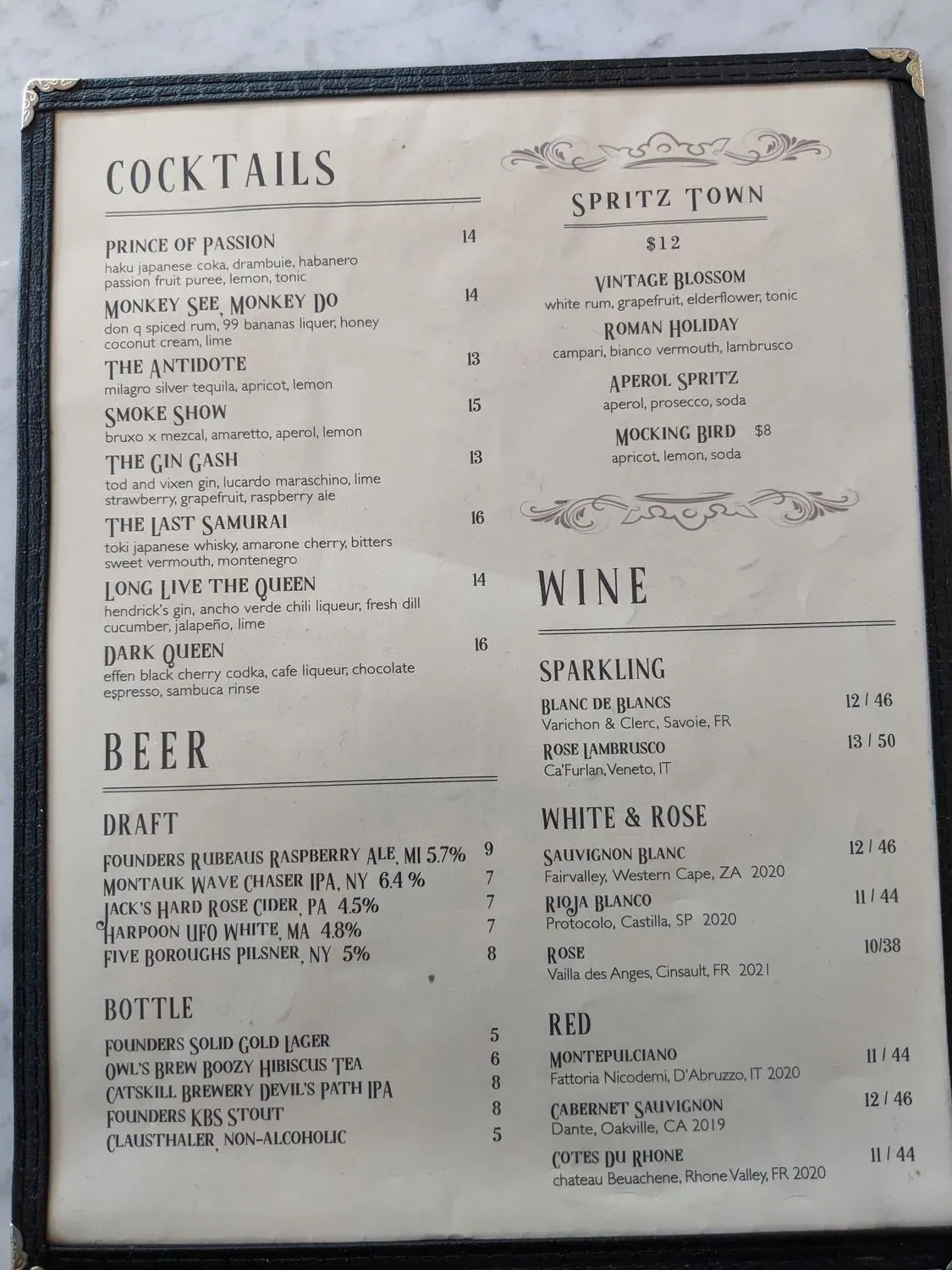 Menu 5