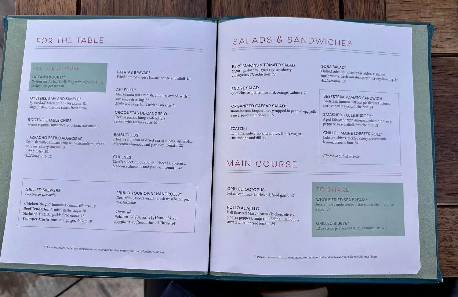 Menu 5