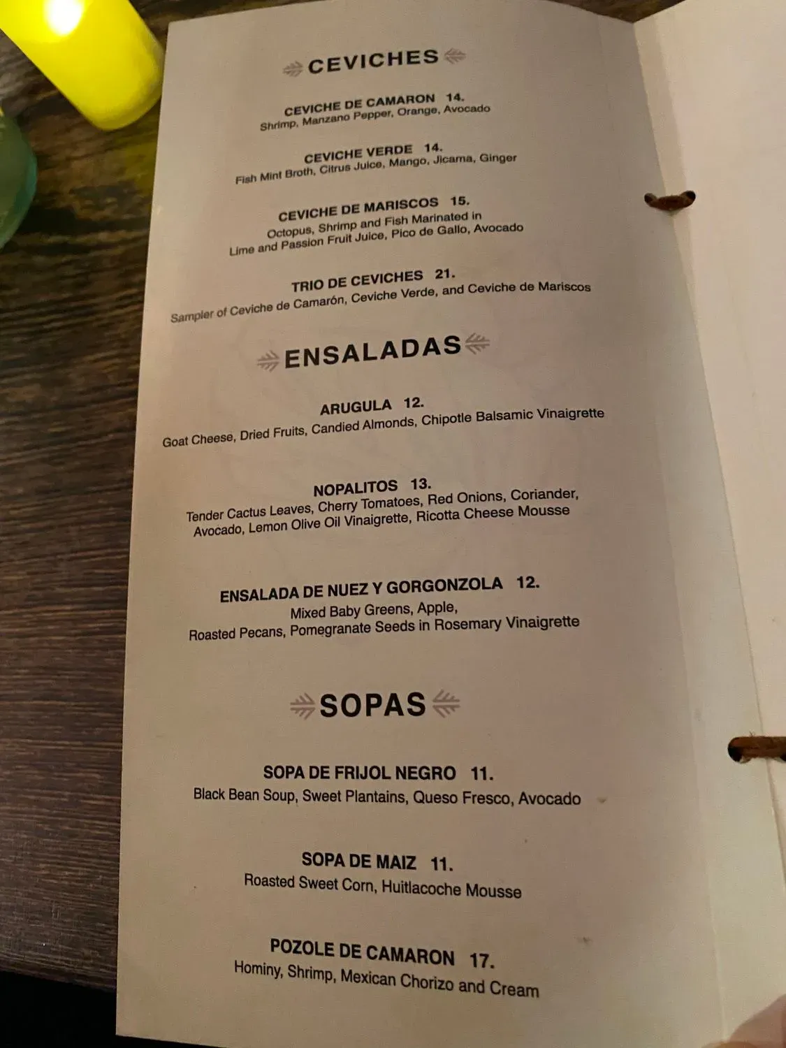 Menu 4