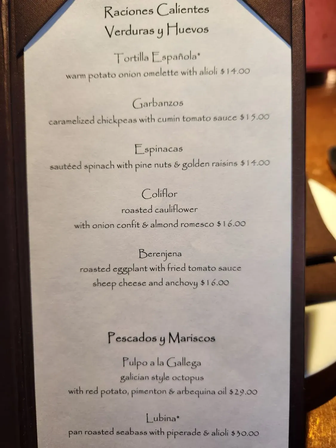 Menu 6