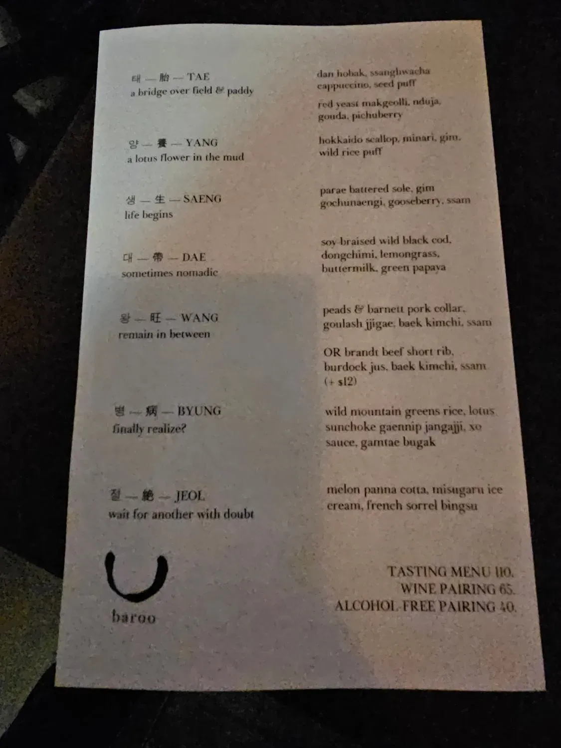 Menu 5